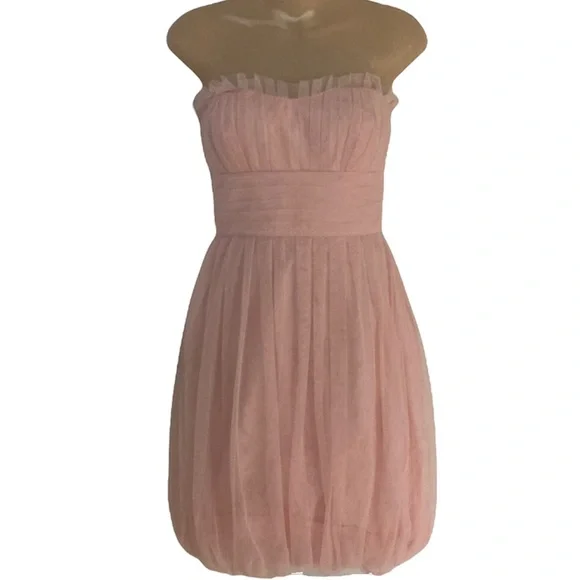 Vera Wang Bridesmaid Tulle Mini-Dress - Picture 3 of 10